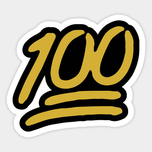 Keep it 100 Emoji Logo Tshirt Funny Cool Gift Shirts